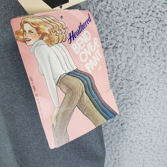 Vintage Levi's Womens High Waisted Bend Over Pant Short Inseam Size 20 S 34x32 - Picture 4 of 10